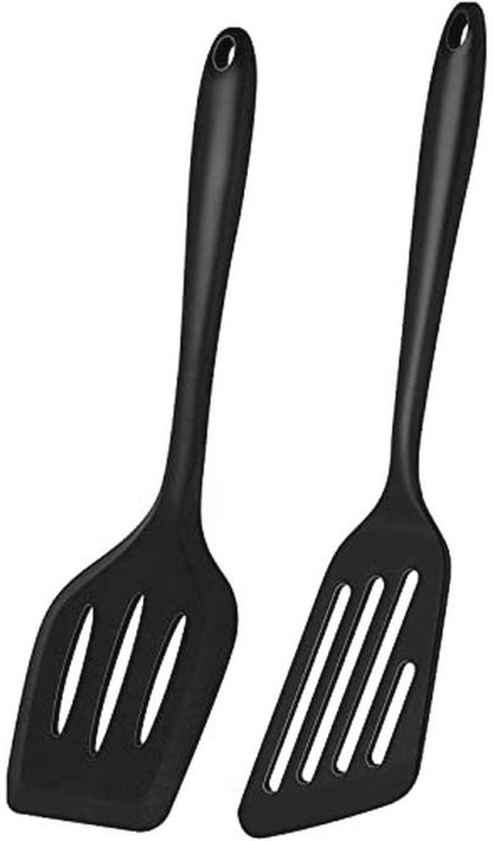 Flexibele siliconen spatels set van 2, 35 cm voor koken en grillen