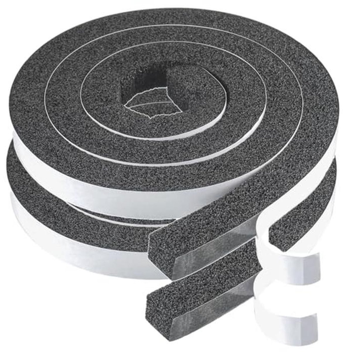 Zelfklevende schuimrubberen afdichtingstape voor raamdeuren - 25 x 25 mm, 4 m