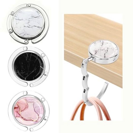 Tafel-handtashouder, opvouwbare antislip tashaakhouder, tassenhouder