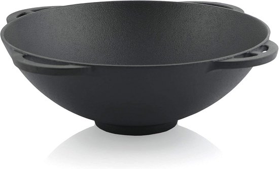 Gietijzeren Kazan met Deksel - 6,9 Liter - Traditionele Pan voor Stoofschotels en Meer — afbeelding 5