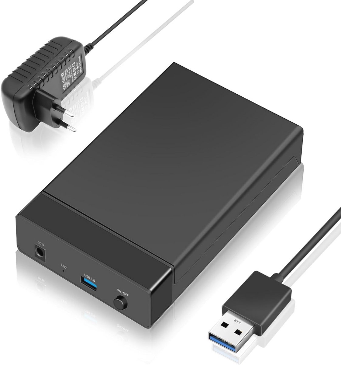 Externe harde schijf behuizing 3.5 voor SATA I/II/III HDD - 16 TB, USB 3.0, Hoge overdrachtssnelheid