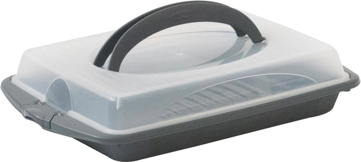Taartstolp in Opal Grey – Kunststof Bewaardoos voor Taart en Gebak