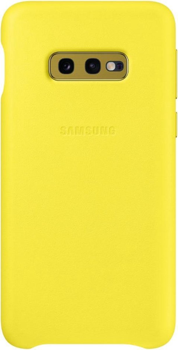 Samsung lederen cover - geel - voor Samsung Galaxy S10e