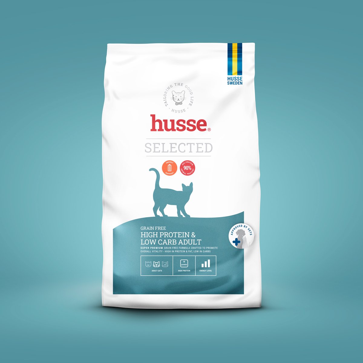 Bol.com Husse Opus Lynx - Graanvrij Kattenvoer, Graanvrije Kattenbrokken, Kattenvoeding Droogvoer - 2 kg aanbieding