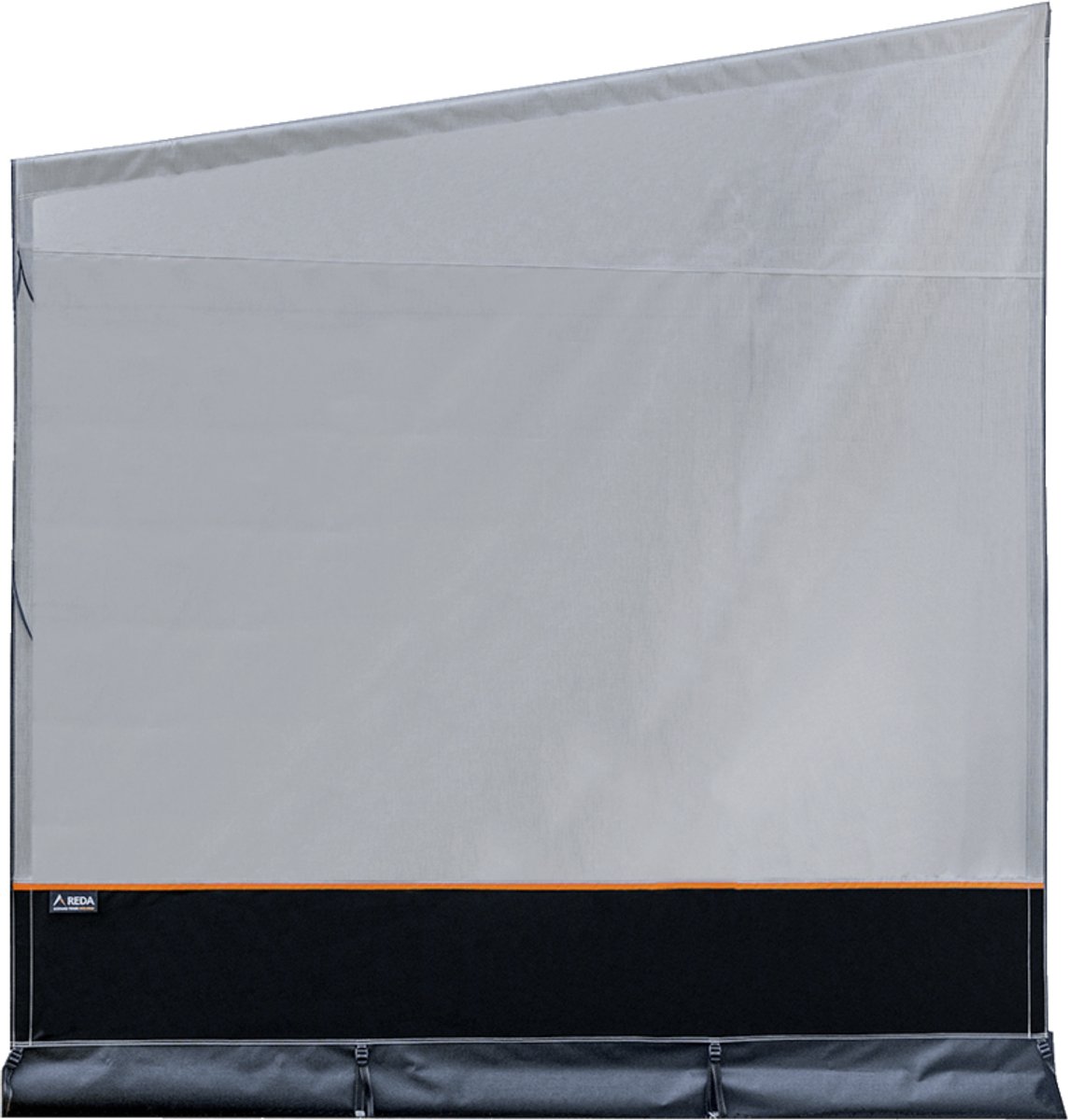 Reda Adventure Side Zijwand 250 Mesh Rechts 235–270cm - Geschikt voor cassetteluifels met een montagehoogte van 235 cm t/m 270 cm en een uitval van 250 cm