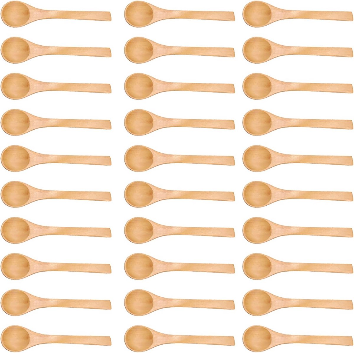 30 Stuks Mini Houten Lepels voor Koken en Mixen