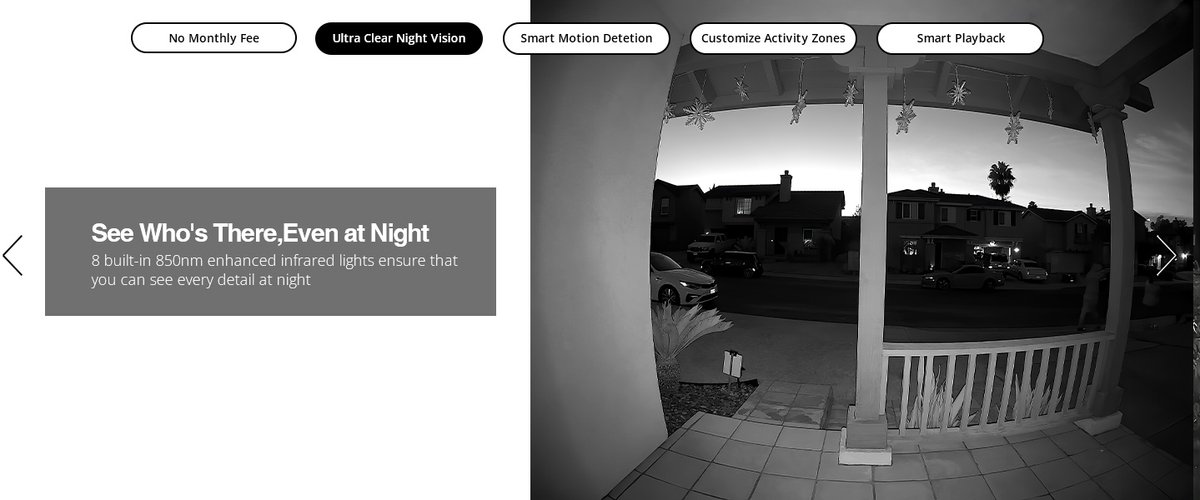 Aosu - V8S -Video Doorbell Ultra - Zwart - Wit - afbeelding 2