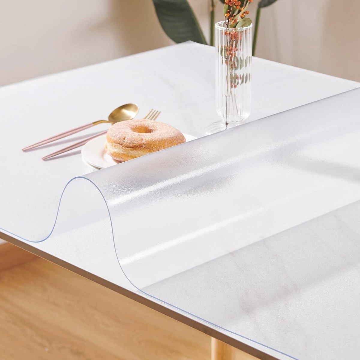 Waterdichte Tafelhoes Beschermmat 22 x 22 Inch - 1,5 mm Dikke PVC Dekking voor Tafel