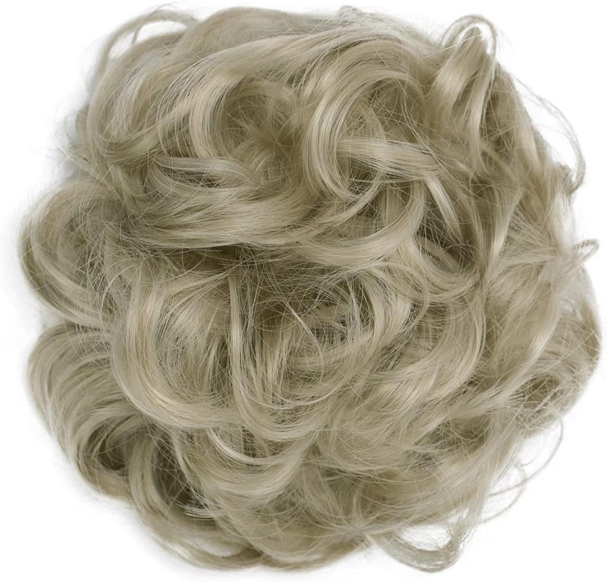 Volumineus Krullend Haarstuk in Knot voor Zomerse & Bruiloft Kapsels