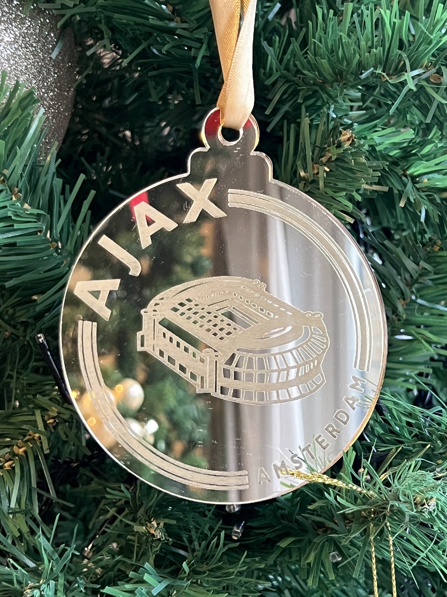 Kersthanger | Kerstbal | Voetbal | Ajax | Amsterdam | Arena | Goud