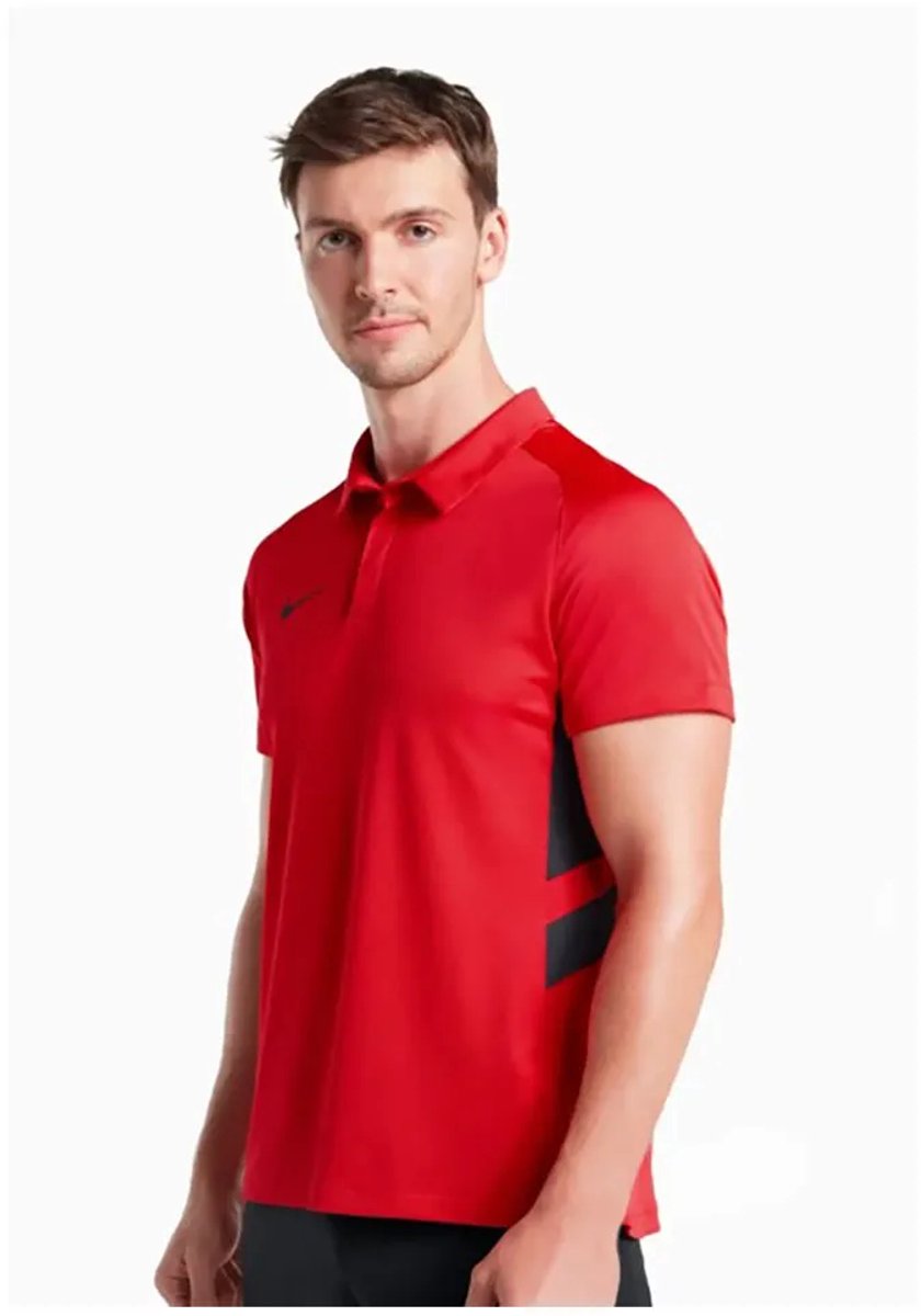Nike Team Korte Mouw Poloshirt Man Vrouw Zwart