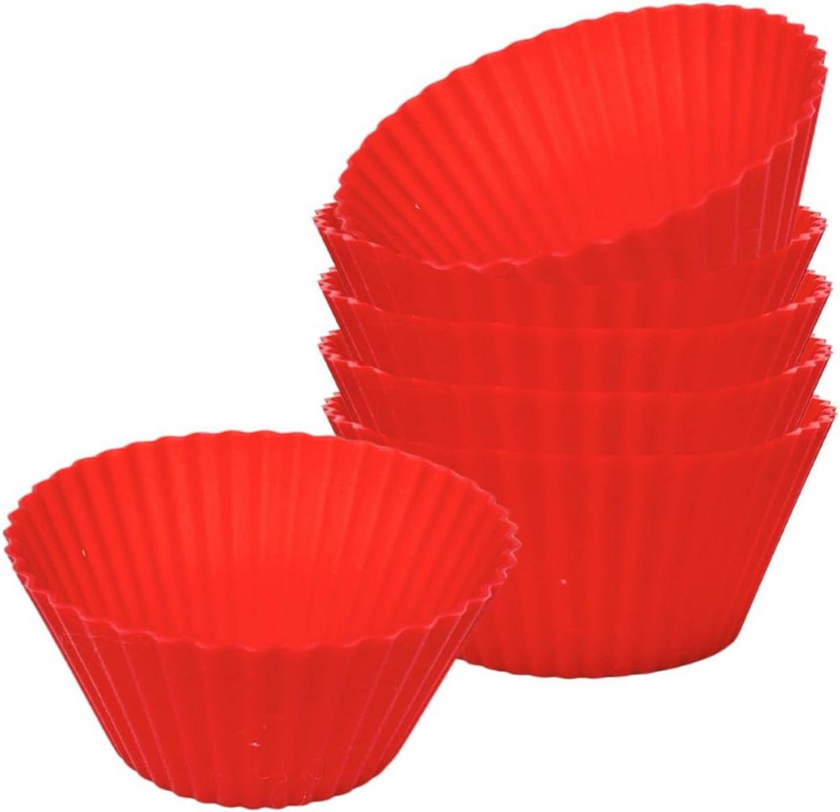 Silicone cupcakevormen voor 6 cupcakes