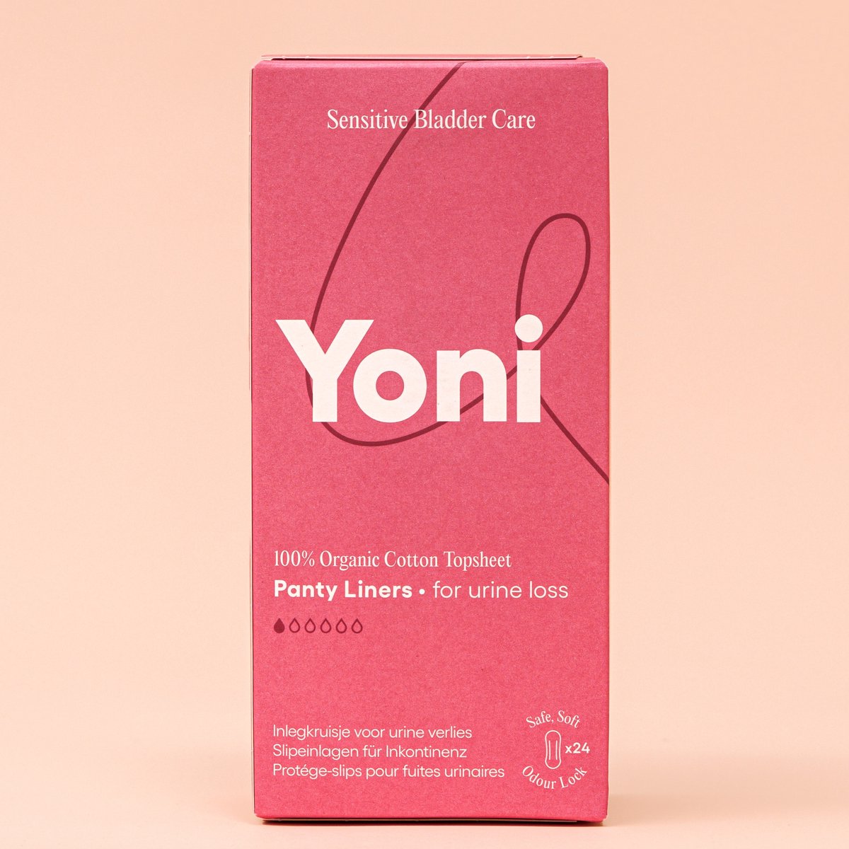 Yoni Incontinentie Inlegkruisjes - Voor Urineverlies - Dames - Biologisch Katoen - 24 stuks