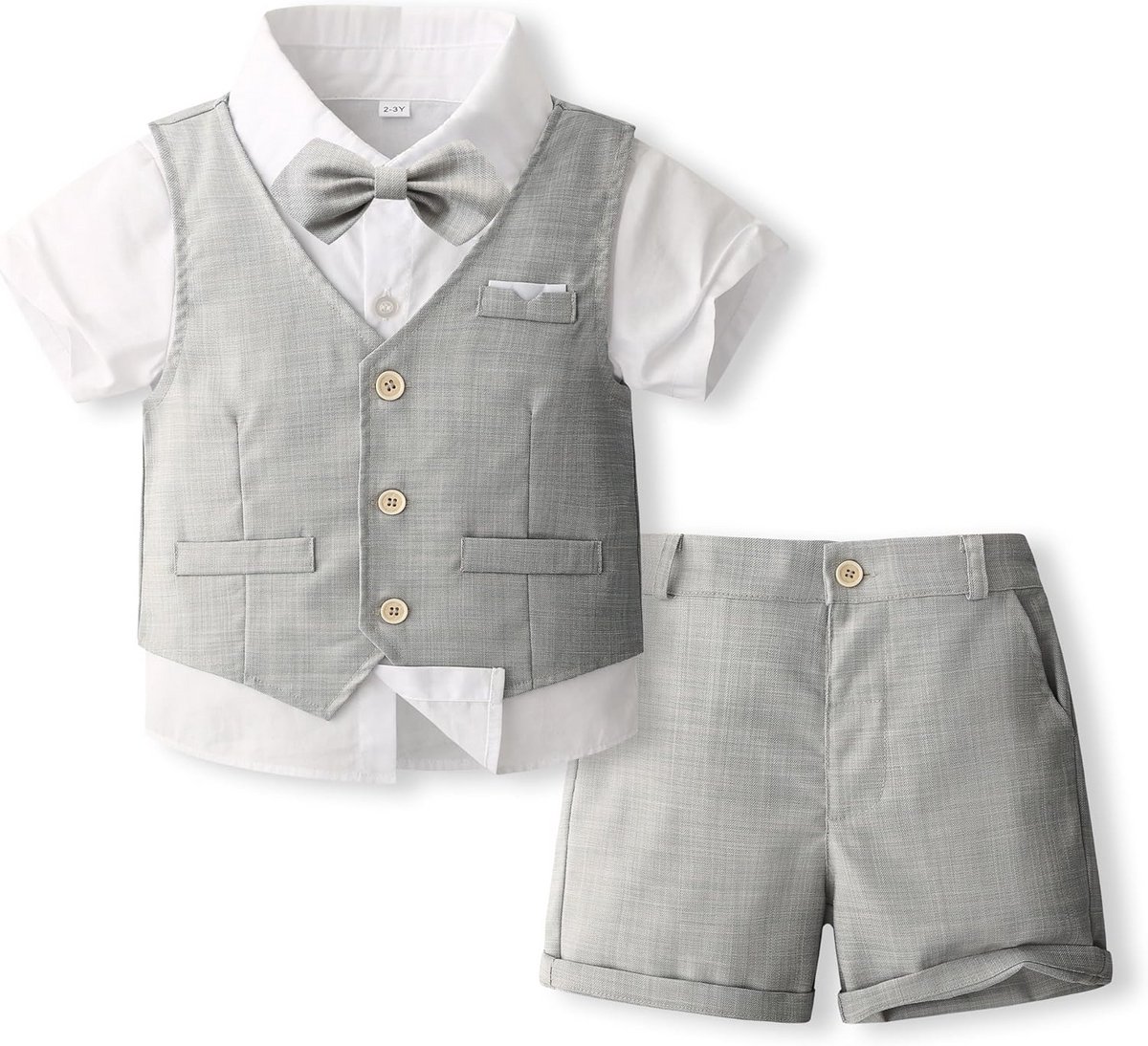 4-Delige Babyjongens Zomerjurk Set voor Feest en Bruiloft