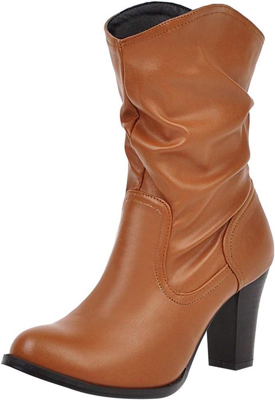Nelson leren laarzen brons metallic