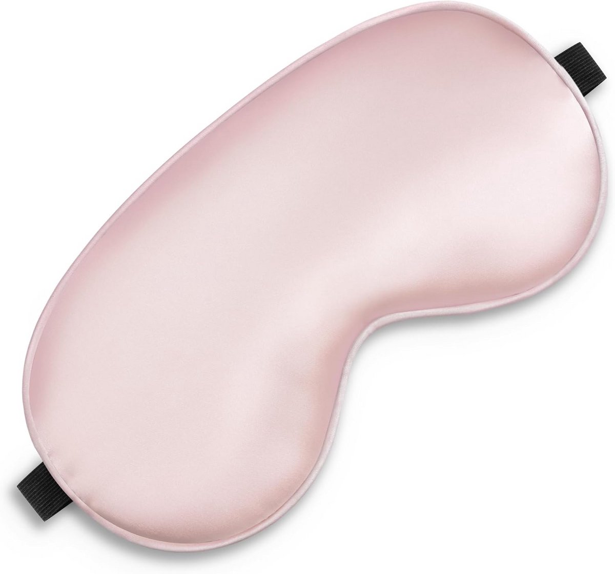 Zijden Slaapmasker - Oogmasker Slapen - Ontspannen Slapen - Verstelbare Band - 18 g - Roze