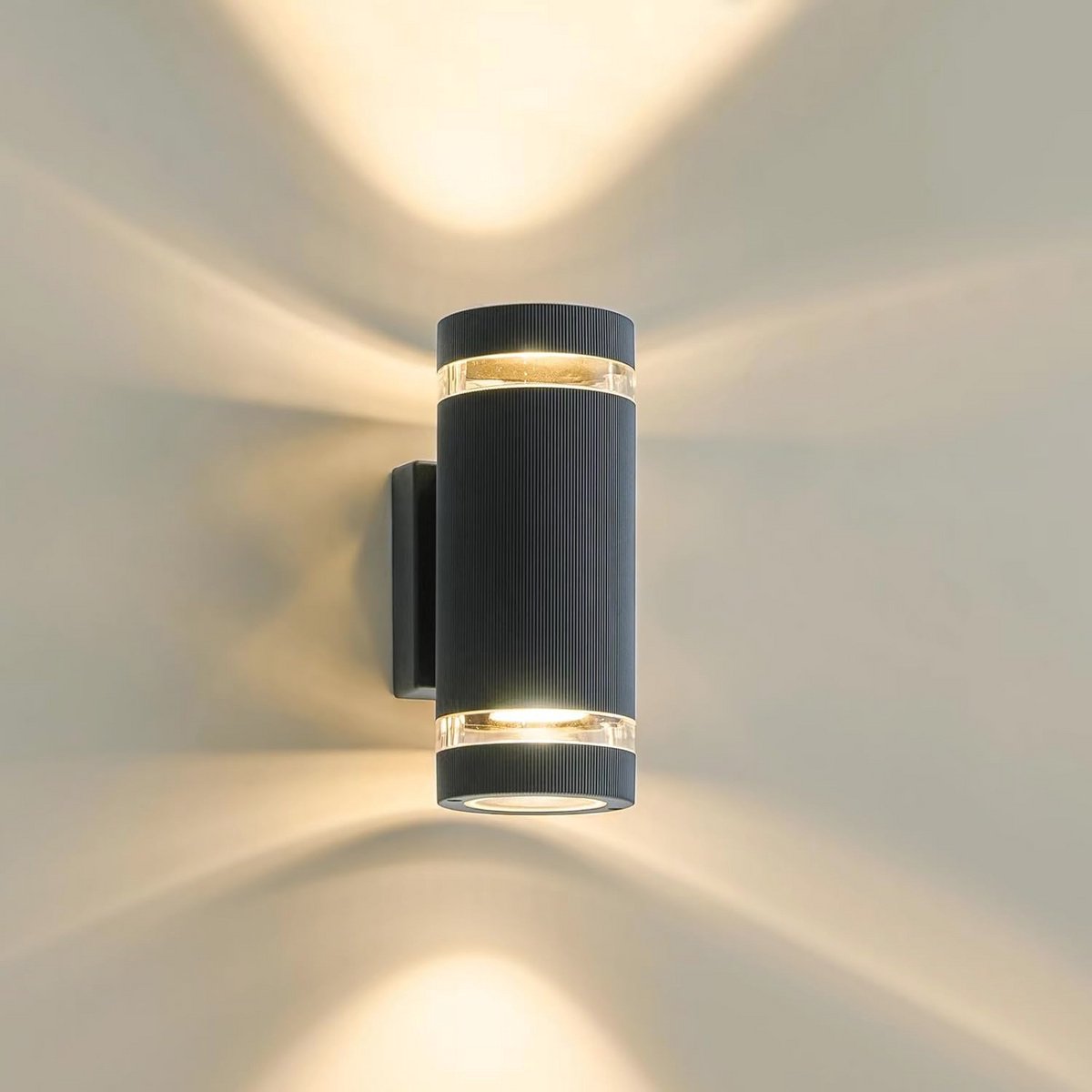 Ronde LED Wandlamp voor Buiten - Up-Down Verlichting - Waterdichte Muurverlichting voor Terras en Balkon - IP65