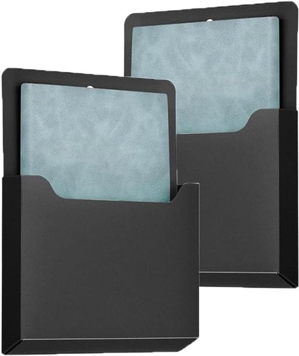Pen Holder Paper Holder Document Holder Office Stationery Storage A4 Paper Letter Holder Black 2 Pack