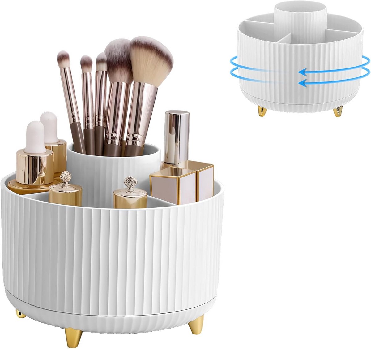 Draaibare Make-up Organizer met Bakken voor Kaptafel en Bureau