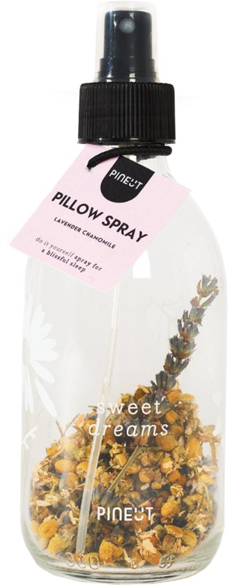 Pineut ® Pillow Spray Lavendel & Kamille 250 ml - Pillow Mist - Maak je eigen Kussenspray - Lavendel Spray -Slaap Spray - Origineel Cadeau - Slaap Zacht