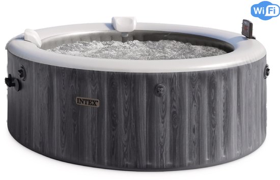 Intex 4-persoons Deluxe Round Bubble Spa Set Greywood - Intex - €535,00