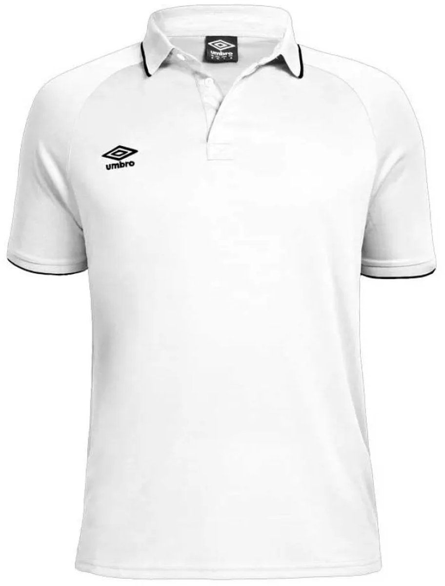 Umbro Torch Korte Mouw Poloshirt Wit 14 Years Jongens