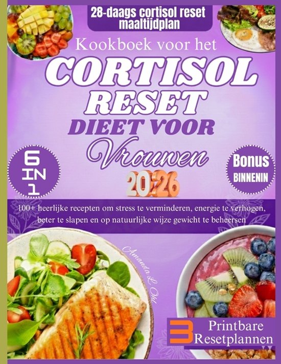 Kookboek voor het Cortisol Reset Dieet voor Vrouwen - cover