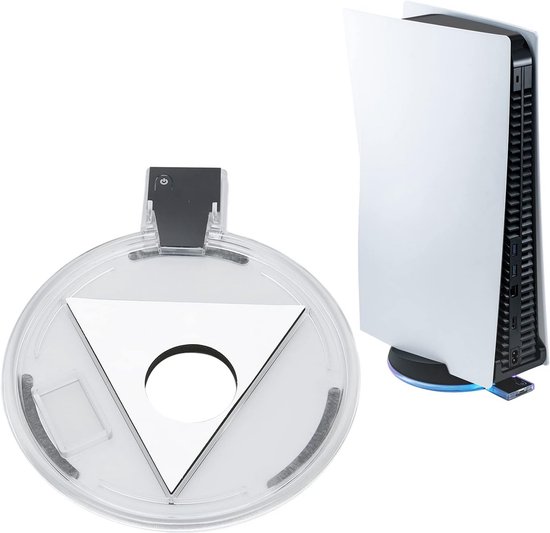RGB-omgevingslicht consolestandaard voor PS5 | Verstelbare verticale en horizontale standaard met vier lichtmodi | Gamingaccessoire — afbeelding 5