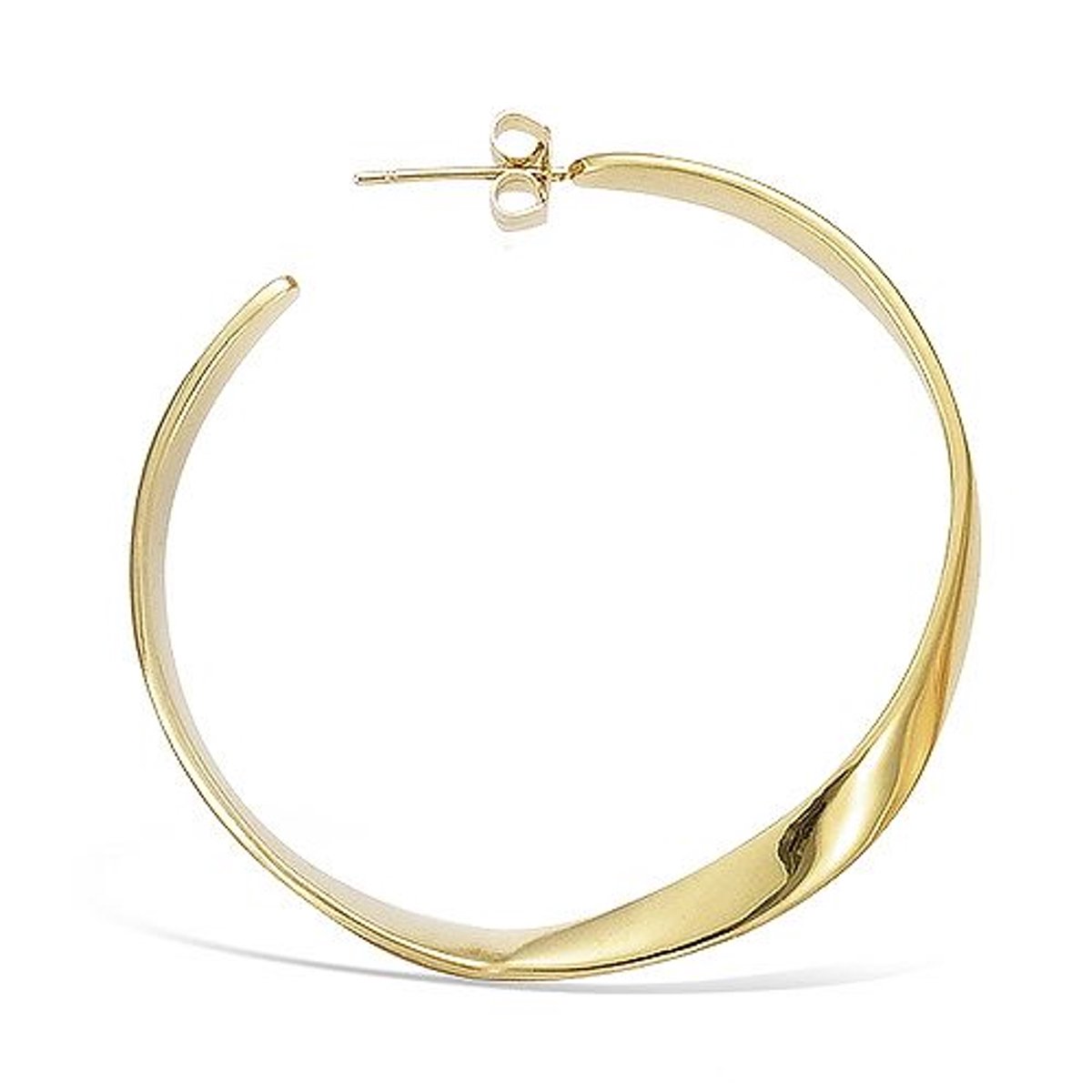 CHIVAL - Oorbellen 18K Verguld Goud "Aveline maat S" - Elegant, Hypoallergeen, , Ringen, Luxe, Cadeau voor haar, Sieraad, Tijdloos, Ringetjes, Gedraaid, Liefde, Romantiek, Geschenkverpakking, Kerst