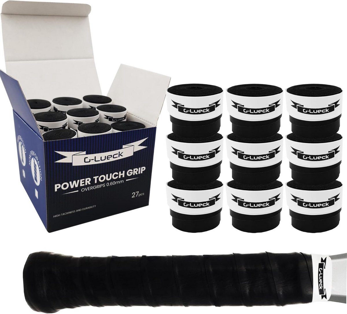 Overgrip voor tennis, badminton, squash en paddle - 27 stuks
