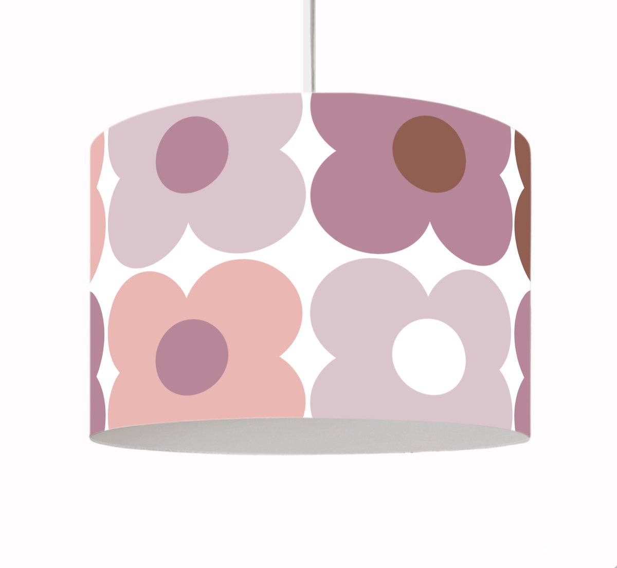 Hanglamp Flower Power Retro pink vintage verlichting diameter 30cm met pendel voor slaapkamer kinderkamer