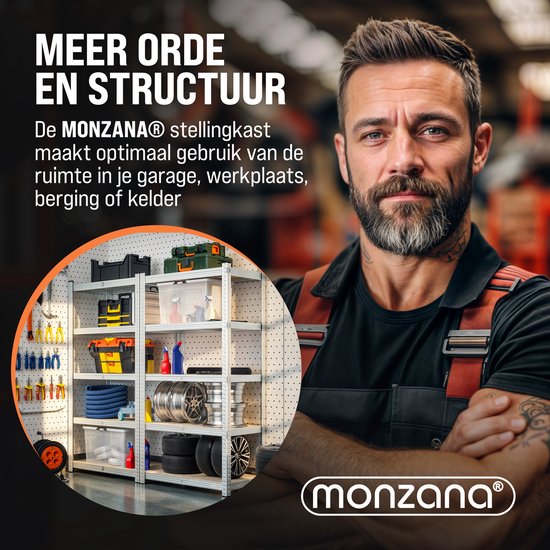 Rack de stockage en métal jusqu'à 875 kg, 180x90x40cm, lot de 2