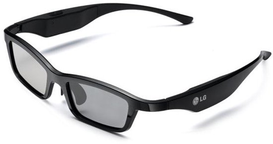 3D-bril LG AG-S360 zwart stereoscopisch lichtgewicht 40 uur batterijduur 1 stuk