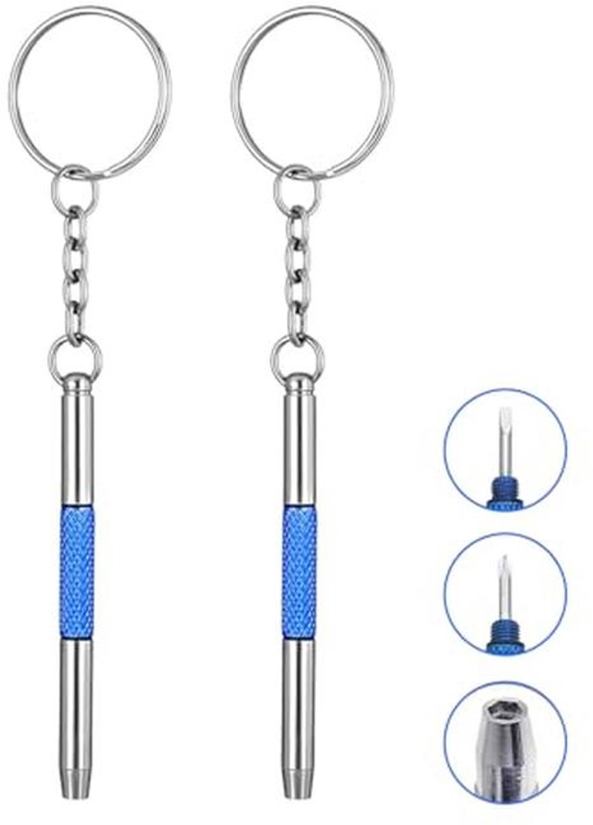 3-in-1 Mini Schroevendraaier Set - Draagbare Reparatiehulp voor Brillen, Sieraden en Horloges