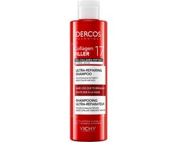 Vichy Dercos Collagen 17 Filler Shampoo | Beschadigd en Breekbaar Haar Pro-Collageen Peptiden Citroenzuur 200