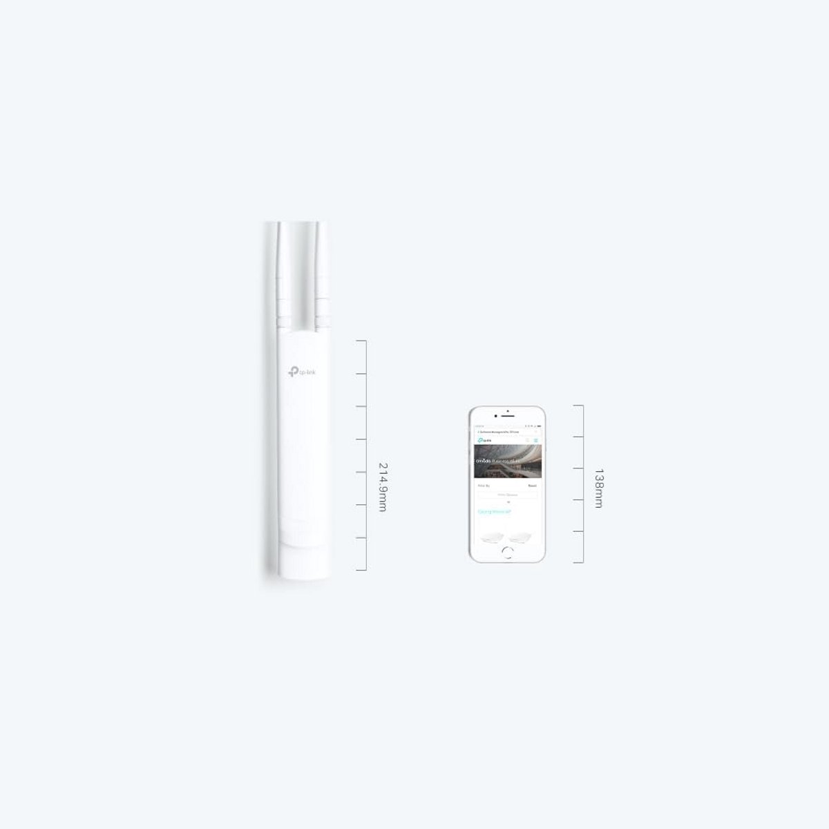 Professionele Buiten Wifi Ontvanger | Weerbestendig Access Point 1 Gbit/s PoE