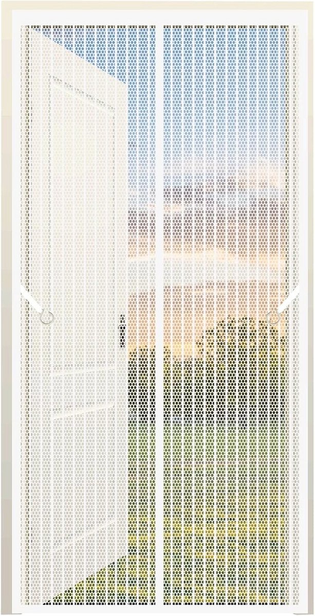 Magnetisch Insectenhor voor Ramen en Schuifdeuren 145x240 cm Wit