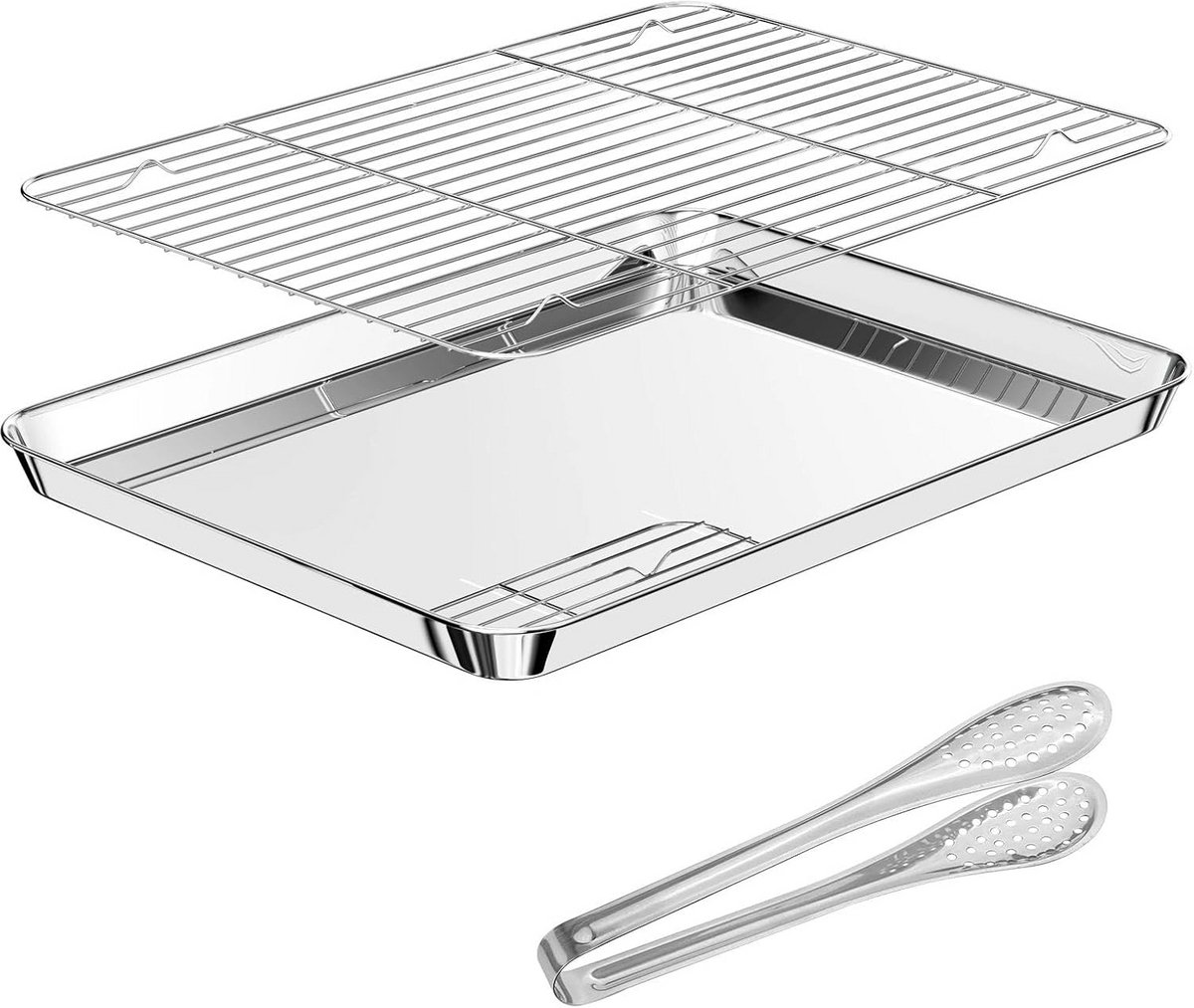 RVS Ovenrooster en Bakplaat voor Grillen en Bakken