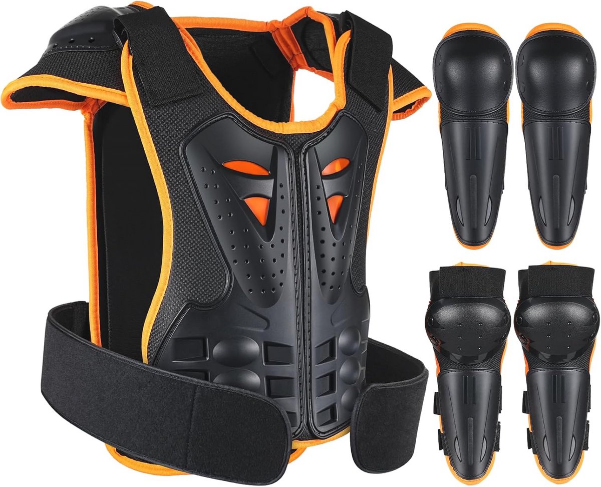 Motorbeschermingsuitrusting voor Kinderen - 5-Delig - Ademend en Creatief voor Motorcross en Buitensport