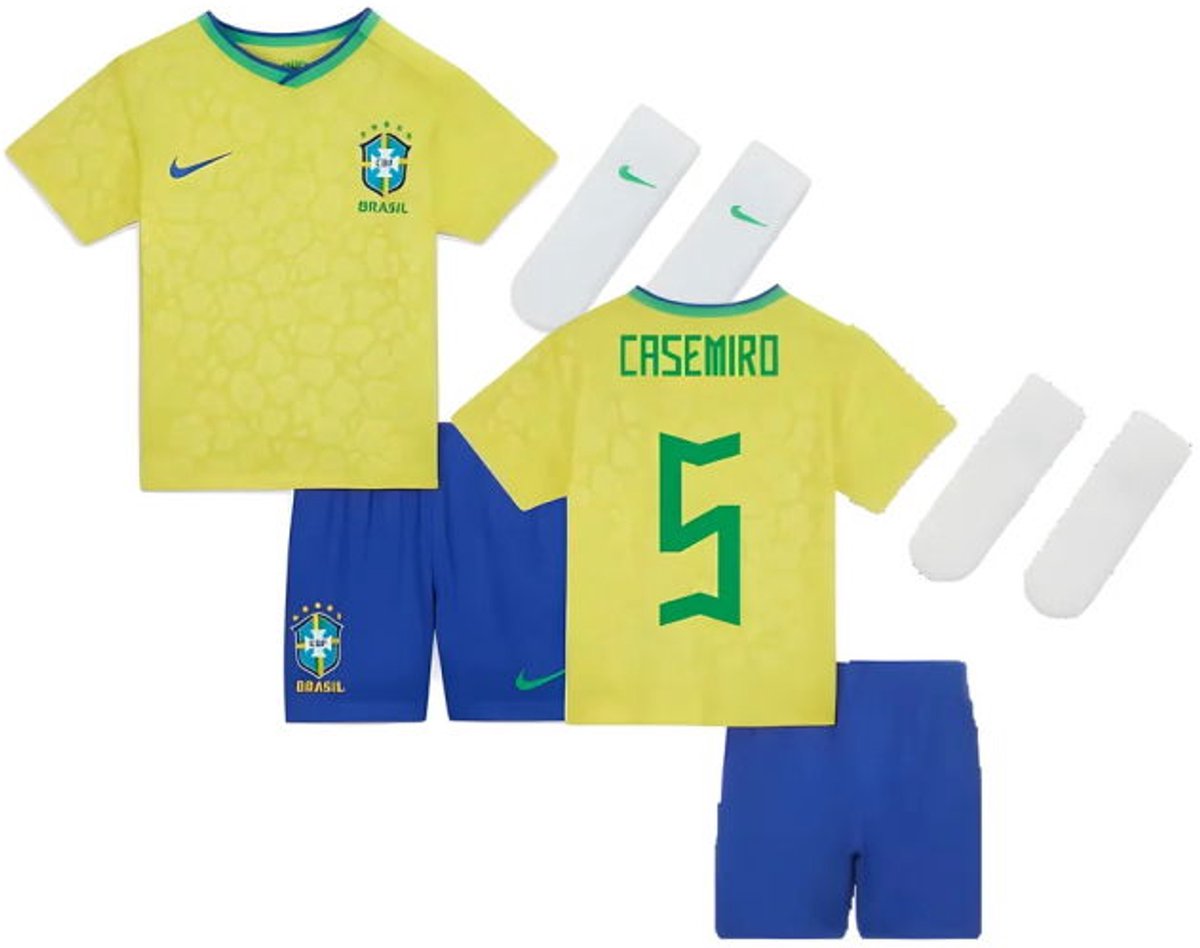 Brazilië Nike thuis tenue Casemiro 5 104-110