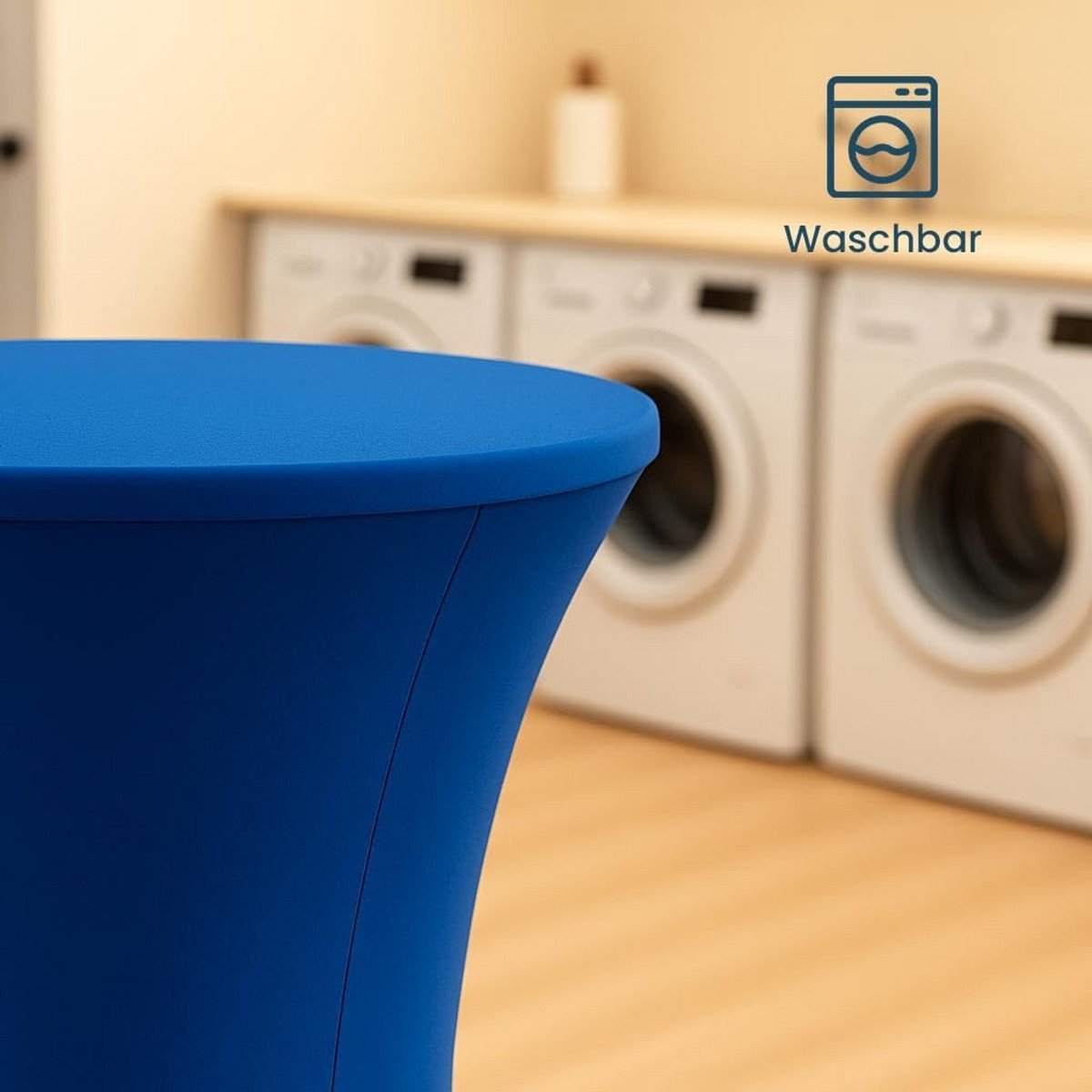 Stretch Hoogte Tafelhoes Rond 60cm Elastisch Stretchtouw Wit Tafelkleed Professioneel