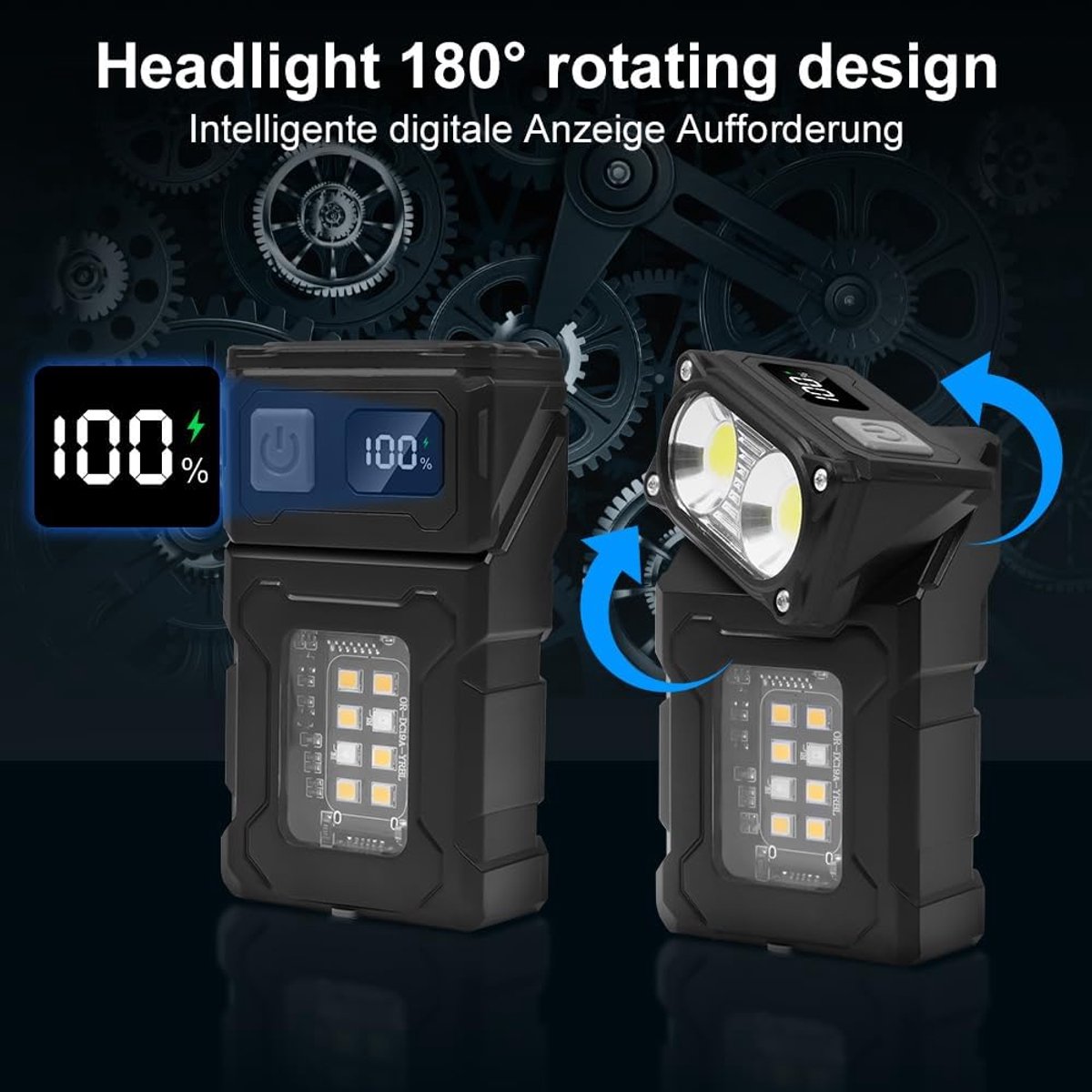 Zaklamp - Mini-Zaklamp - Zaklampen - Oplaadbare Led Zaklamp - Noodverlichting - Zaklamp Survival - Zaklamp Nood - Zaklamp Met Klip - 180 Graden Draaibare - Noodpakket - Kampeerlamp - Ip45 Waterdicht - Voor Thuis, Kamperen, Noodgevallen - Draagbare — cadeau in Sport & Outdoor - foto 4