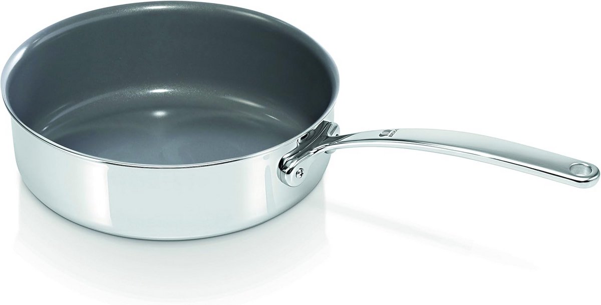 Roestvrij staal pan, 24 cm diameter, hoge kwaliteit, anti-aanbak skillet