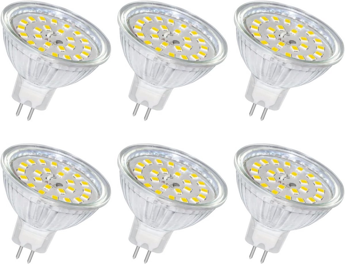 LED MR16 GU5.3 Lamp 12V 5W Neutraal Wit - 6 Stuks