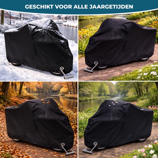 Housse de scooter Vebics - Housse de moto - Étanche - Universelle - Incl. Sac de rangement