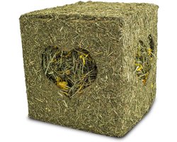 Hooi kubus met bloemen voor knaagdieren en konijnen - 450 g