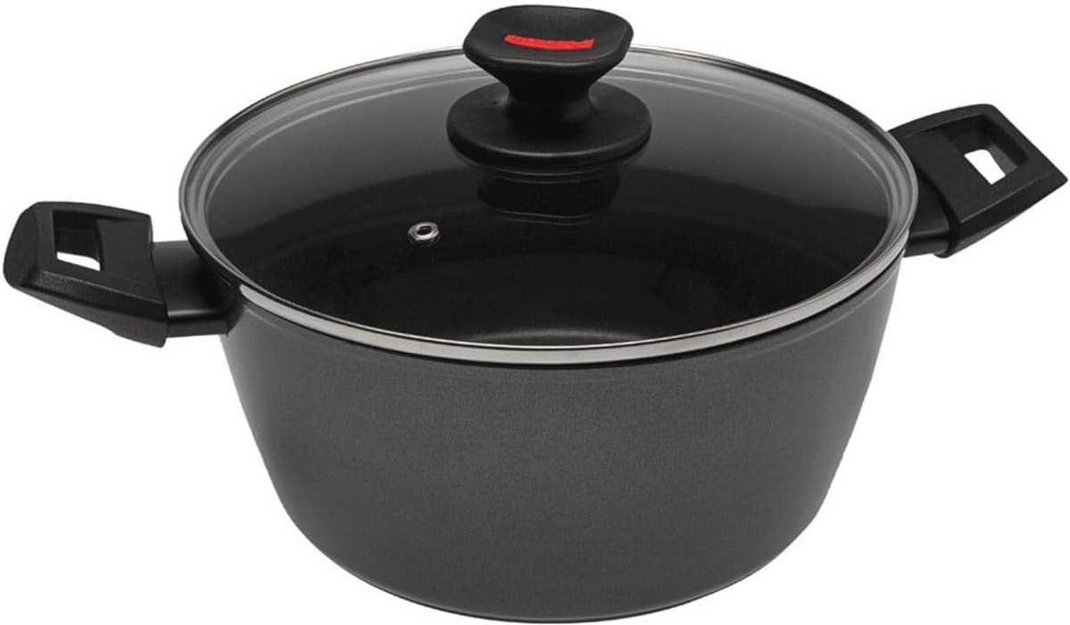 Braadpan 24 cm voor inductie met anti-aanbaklaag en comfortabele handgrepen