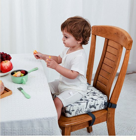 Verhogingsstoel - Verhogingsstoel voor de eettafel - Verhogingsstoel voor peuters - Draagbare kinderstoelverhoger - Waterdichte kinderstoelverhoger - Antislip ontwerp - 32*32*8 cm -Stijl 1 van Merkloos — afbeelding 3