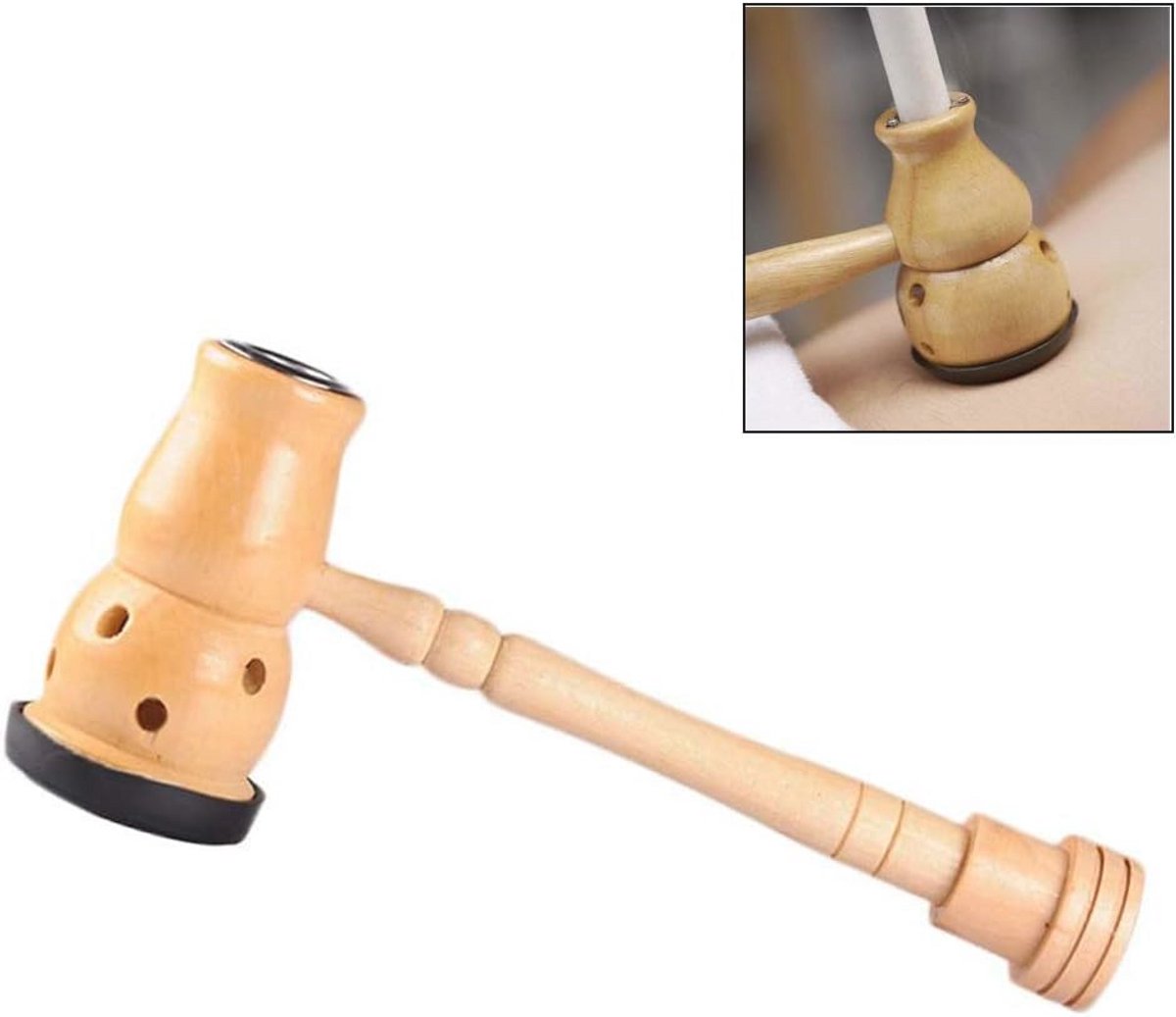 Moxa Box Houtbranderhouder voor Acupunctuur en Traditionele Chinese Massagetherapie