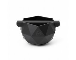 Adore Maison Barista Luxe Uitklopbak - Geometrische Knockbox - Mat Zwart - Voor Espresso & Koffie - Met Geluiddempende Klopstang & Antislip Bodem